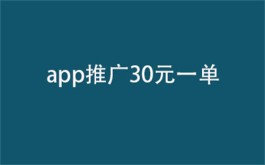 app推广30元一单平台推荐（推荐做入门要求不高的赚钱项目）